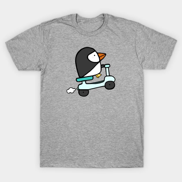 Puffin Zips Towards the Weekend T-Shirt by staceyromanart